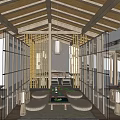 New Chinese Teahouse 3d model