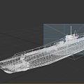 Submarine Submarine World War II Submarine Warship 3d model