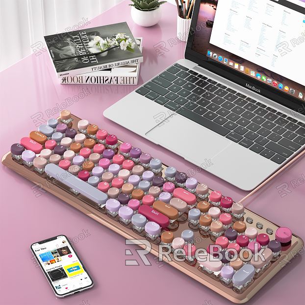 Modern Laptop Keyboard model