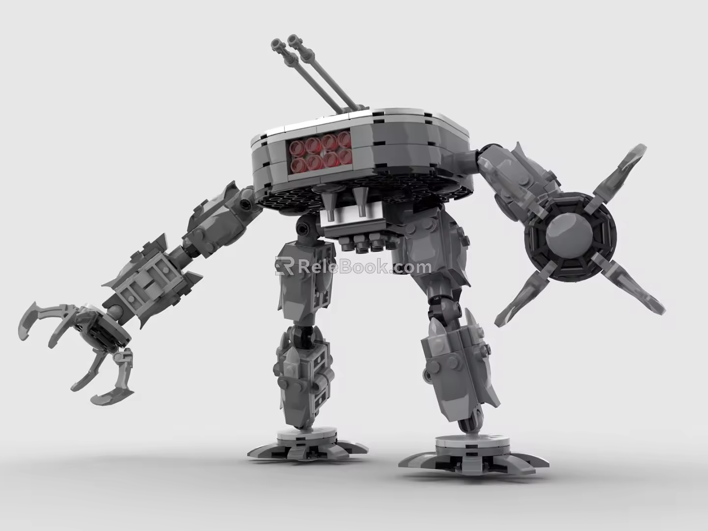 LEGO Toy Blocks Fighting Robot Gundam Mech Warrior Transformers 3d model