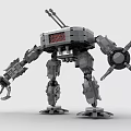 LEGO Toy Blocks Fighting Robot Gundam Mech Warrior Transformers 3d model