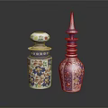 Colorful Decorative Ceramic Vases With Floral Patterns And Intricate Designs