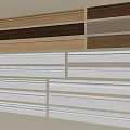 Decorative Lines for Interior Design with Various Colors and Materials 3d model