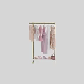 Stylish Women's Dresses With Various Colors Patterns And Matching Handbags Shoes
