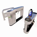 Public Facility Smart Turnstile Equipment With Digital Screen And Access Control System