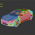 Silver Modern Sporty Car With Black Roof Sleek Lines And Stylish Wheels