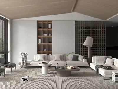 modern living room 3d model