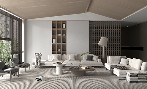 modern living room 3d model