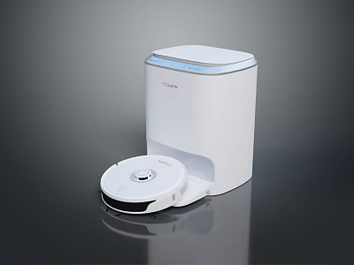 Sleek White Desktop Computer Tower With Modern Design And Efficient Performance Features 3d model