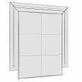Modern Decorative Mirror With Gold And Gray Frame For Home Wall Decor