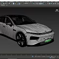White Modern Electric Car With Sleek Aerodynamic Body And Green License Plate