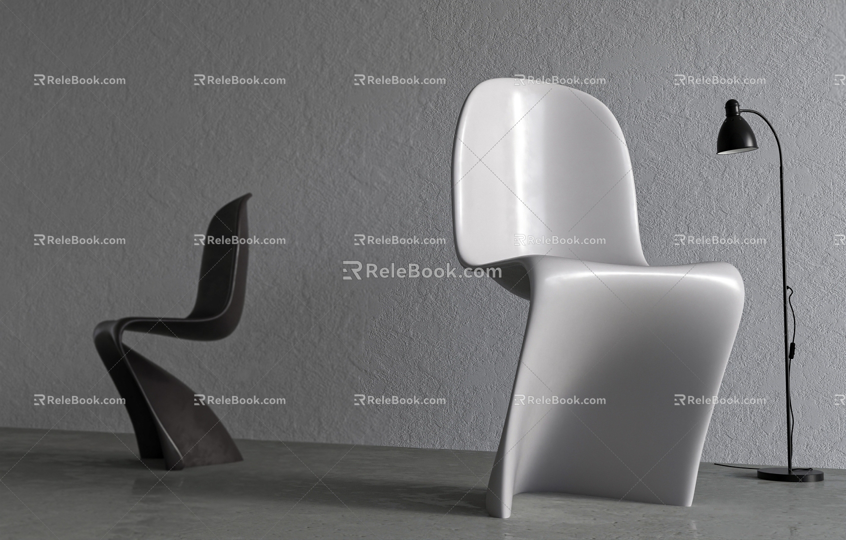 Modern single chair chair model