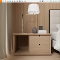 Modern bedside table 3d model