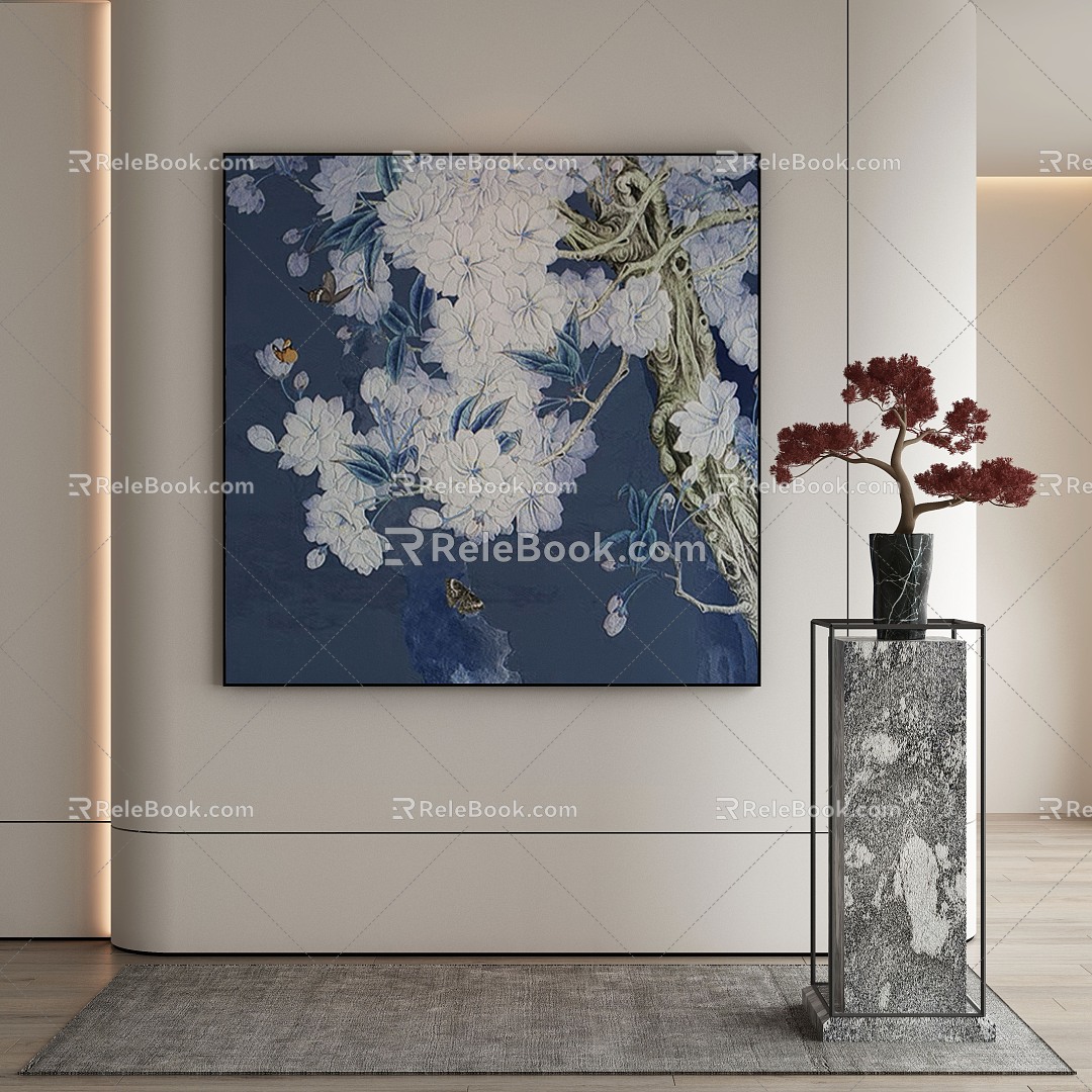 New Chinese Decorative Painting 3d model