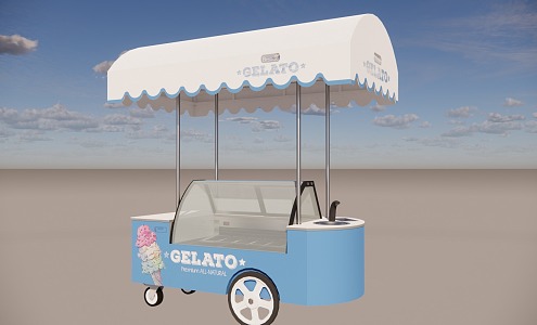 Ice Cream Car 3d model