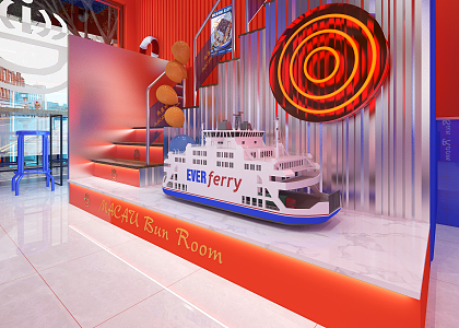 Modern Milk Tea Shop 3d model