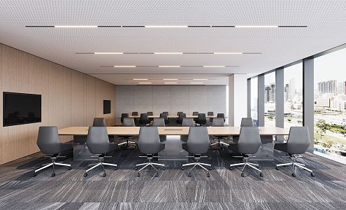 Modern Conference Room 3d model