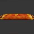 Delicious Burrito With Melted Cheese Red Sauce And Green Herbs