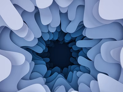 modern abstract space scene abstract space 3d model