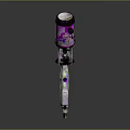 Vibrant Spray Gun Design With Colorful Purple Green And Pink Components