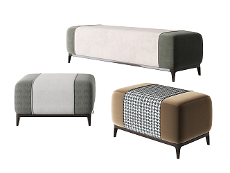 Modern sofa stool sofa stool pedal 3d model