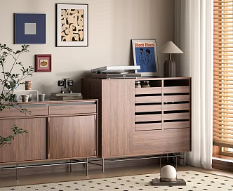 Antique Entrance Cabinet Storage Cabinet Side Cabinet 3d model