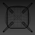 Modern Wooden Bar Stool With Thin Legs And Metal Footrest Design