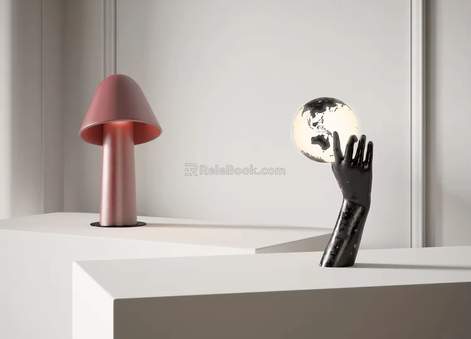 Modern table lamp 3d model