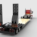 Lego toy building blocks truck transport truck wagon 3d model