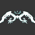 Stylish Purple Weapon With Twin Ponytail Bowknot Curled Decorations And Spikes