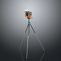 Accurate Surveying Total Station Mounted On Stable Tripod For Engineering Measurement