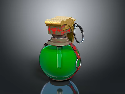 grenade gun grenade ammunition military grenade smoke bomb sci-fi grenade throwing weapon 3d model
