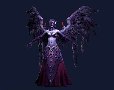 Modern Game Character League of Heroes Morgana Characters 3d model