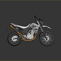 Modern motorcycle two-wheeled motorcycle off-road motorcycle road racing motorcycle 3d model