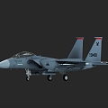 The F15 aircraft 3d model