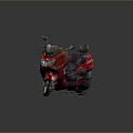 Scooter Motorcycle Two-wheeled Motocross Motorcycle Road Race Motorcycle Motor Vehicle 3d model