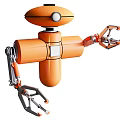 Auxiliary robot maintenance robot intelligent maintenance robot detection cruise maintenance worker intelligent robot 3d model