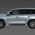 White Lexus SUV With Modern Front Grille And Sleek Alloy Wheels Design