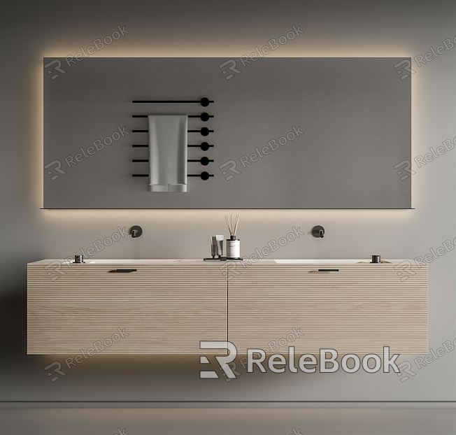 Modern sink basin cabinet model