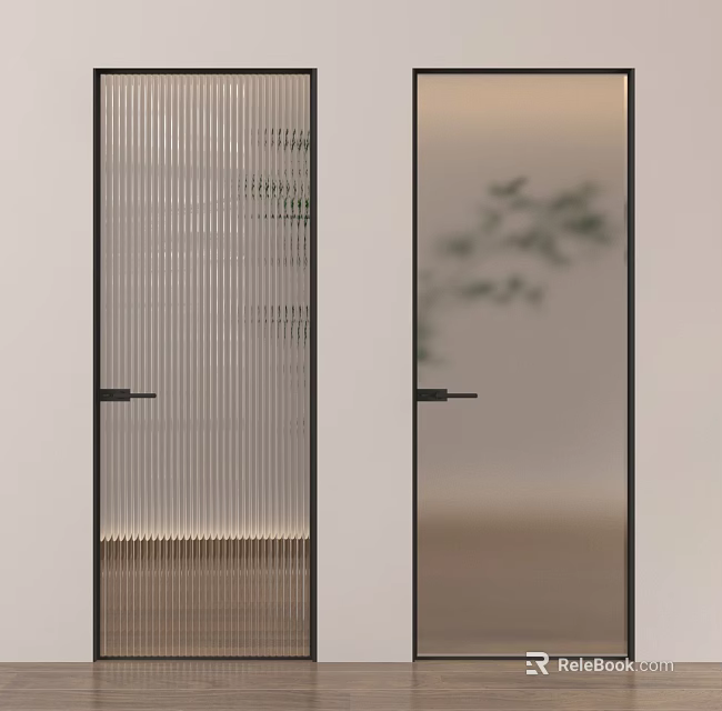 Modern Open Kitchen Interior Design With Island Counter And Appliances 3d model