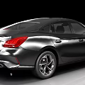 Modern Black Sedan With Sleek Body Design Alloy Wheels And Front Grille