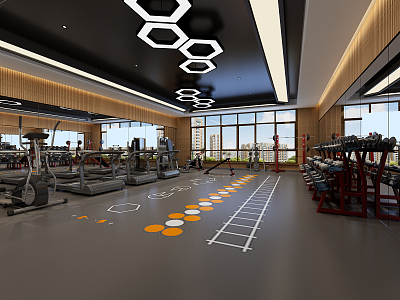 Modern Gym 3d model