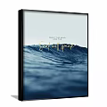 Tranquil Ocean Waves Landscape Painting With Quiet Mind And Soul Speak