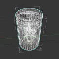Ceramic Transparent Vessel With Black Lid And Green Liquid Inside