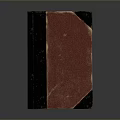 Vintage Hardcover Book With Red And Black Cover For Daily Use