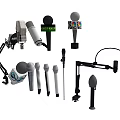 Modern Microphone Mike 3d model