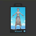 Aqua Wizard Female Character In Display Package With Blue Background And Soccer Ball
