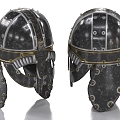 Knight Helmet Iron Hat Soldier Helmet Armor 3d model