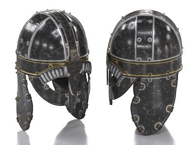 Knight Helmet Iron Hat Soldier Helmet Armor 3d model