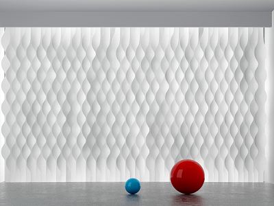 Modern background wall dream curtain model